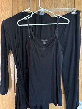 A Pea In The Pod 3 Piece Maternity Pajama Loungewear Set Size Large